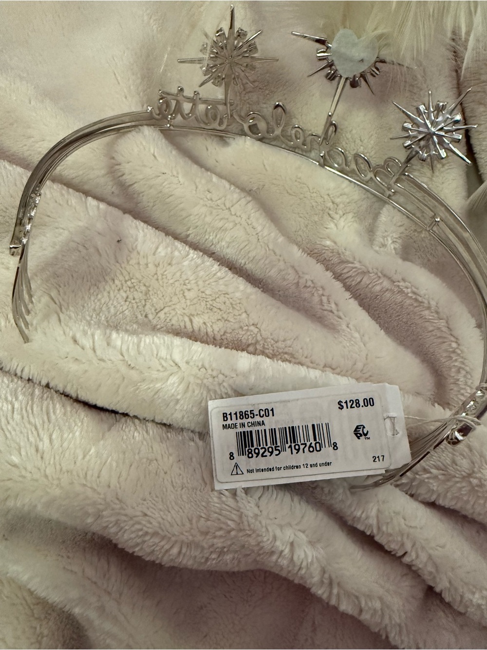 Betsey Johnson Rhinestone 'Bachelorette' Tiara Hair Comb - Silver - Picture 5 of 6